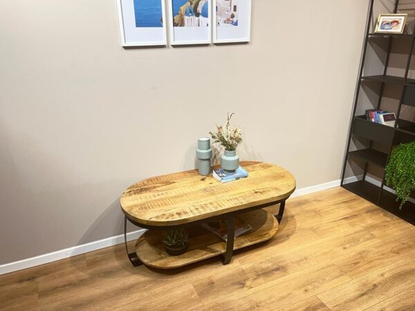 שולחן עץ מנגו מעוצב | TORRIDA OVALE